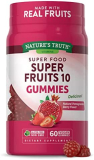 Nature’s Truth Super Fruits Gummies | 60 Count | Vegan, Non-GMO & Gluten Free | Super Food Supplement | Natural Pomegranate Berry Flavor