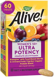 Nature’s Way Alive! Women’s 50+ Ultra Potency Complete Multivitamin, High Potency Formula, Supports Whole Body Wellness & Healthy Aging*, 60 Tablets