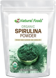 Organic Spirulina Powder – 5 lb – Amazing Blue Green Algae Superfood – Rich in Amino Acids, Vitamins, Minerals – Mix in Drinks, Smoothies, Shakes, Recipes – Raw, Vegan, Non GMO, Gluten Free