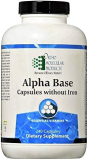 Ortho Molecular Products Alpha Base Caps Without Iron Capsules, 240 Count