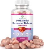 PMS Gummies (90 Chews) PMS Relief & Natural Hormone Balance for Women – PMS Support Supplement for Women – Cramping, Bloating, Mood Swings & Acne – Cranberry, & VIT B6 – Vegan, Non-GMO, Keto-Friendly