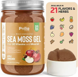 Sea Moss Gel Superfood, 92 Vitamins and Minerals, Wild harvested Organic Non-GMO Immune Defense Booster with Digestive Support, Real Fresh Fruit, Non-GMO, Vegan, Keto (Apple Cinnamon, 8oz.)