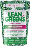 SkinnyBoost – Lean Greens & Super Food Powder – Ultimate Power Blend w/Green Tea, Mushroom Blend, Ashwagandha, Spirulina Algae & Wholefoods – Natural Detox & Clean Energy – 30 Servings -12 Oz