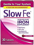 Slow Fe Iron Supplement tablets for Iron Deficiency, 45mg, 30 Count (Pack of 3)