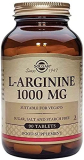 Solgar L-Arginine 1000 mg, 90 Tablets – Supports Blood Flow & Heart Health – Nitric Oxide Stimulator – Supports Active Lifestyles – Non-GMO, Vegan, Gluten Free, Dairy Free, Kosher – 90 Servings