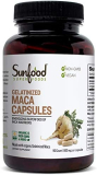 Sunfood Superfoods Maca Capsules- Gelatinized for Easy Digestion | Ultra-Clean (No Chemicals, Additives or Fillers) | Non-GMO, Vegan, Gluten-Free | 800 MG, 90 ct. Bottle