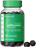 Supergreens Gummies – Sugar Free with Organic Spirulina, Spinach, Chlorella, Broccoli, Brussel Sprout – Pre & Probiotics – 8 Blends – 30 Superfoods – Vitamins & Minerals, Non-GMO, Vegan, Gluten-Free