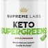 Jocko Fuel Greens Powder (Peach Flavor) – Organic Greens & Superfood Powder for Healthy Green Juice – Keto Friendly with Spirulina, Chlorella, Digestive Enzymes, & Probiotics – 30 Servings