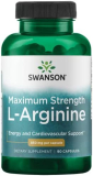 Swanson Amino Acid Super-Strength L-Arginine 850 Milligrams 90 Capsules