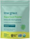 True Grace Broccoli Microgreens – 0.4 oz – Daily Superfood Powder for Cellular & Immune Health – Gluten & Soy Free, Vegan, Regenerative Organic Certified – 30 Servings