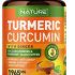 6IN1 Turmeric Curcumin Supplement 𝟒𝟔𝟕𝟎𝐦𝐠 – 3 Month Supply – Combined Ginger Root, Garlic Bulb, Rosemary & Black Pepper – Healthy Joints & Muscle,Digestive and Immune System Support – 90 Capsules