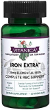 Vitanica Iron Extra, Iron Supplement Enhanced Absorption with Vitamin C 500mg, Methylfolate 400mcg, B12 Vitamin 500mcg, Calcium, Yellow Dock, Dandelion Root & Nettle Leaf Extract, Vegan, 60 Capsules