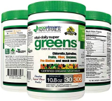 ecostream Naturals Vital First Daily Greens Superfood Powder 50 Whole Super Foods with Spirulina, Chlorella, Flax Seed, Fiber and Enzymes with Organic Greens – 30 Servings