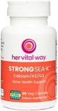 her vital way Strong Sea-K Calcium Supplement – Whole Food Calcium with K2 and D3 – Comprehensive Bone Health Supplement with Trace Minerals – 90 Capsules